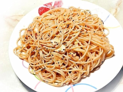 100均の唐辛子ふりかけで!簡単ペペロンチーノ♪